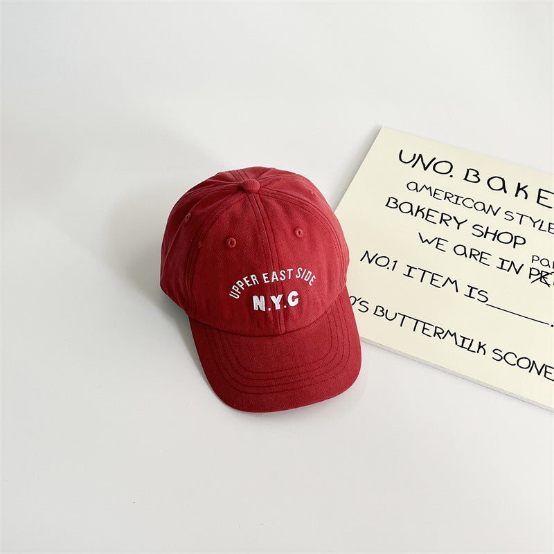 Baseball Pet – NYC Unisex, Groen/Rood/Zwart/Blauw/Oranje/Wit/Bruin, Katoen, Maat 1-7 Jaar-More For Mini