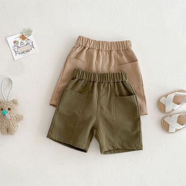 Kortbyxa Cargo – Natu Shorts Baby, Småbarn, Förskolebarn, Beige/Grön, Bomull, Storlek 0–6 år More For Mini