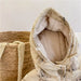 Jas met Capuchon – Knuffel Unisex, Bruin/Beige, Polyester, Maat 0-6 Jaar-More For Mini
