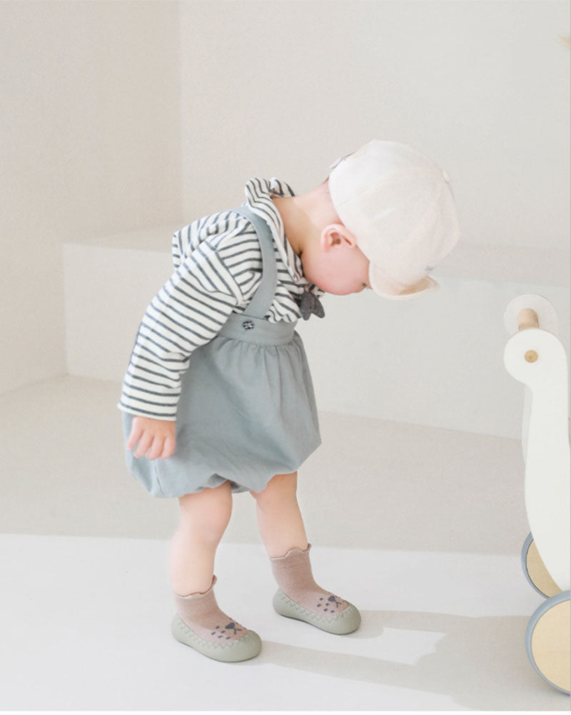 Första Steg Babyskor – Little Paws Unisex, Halksäker Sula, Rosa/Blå/Beige/Brun, Storlek 0–3 År More For Mini