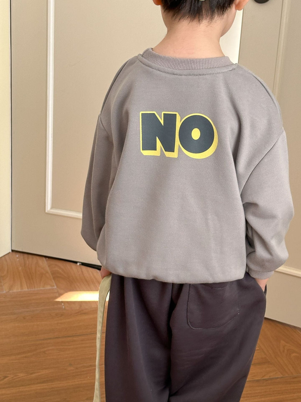 Träningsset – YES! Unisex, Grå/Brun, Bomull, Storlek 0–8 år More For Mini
