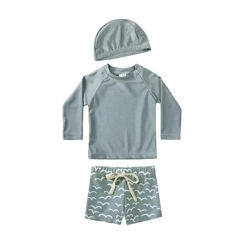 UV Simset Barn med Hatt – Solskydd 3-delar | 9M-7 år More For Mini
