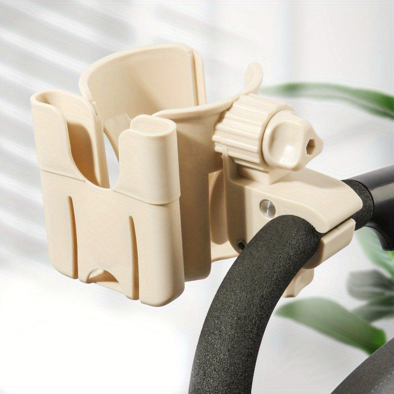 Telefoon- en Bekerhouder Kinderwagen - Addis Universeel, Zwart/Beige/Roze/Geel, Kunststof-More For Mini