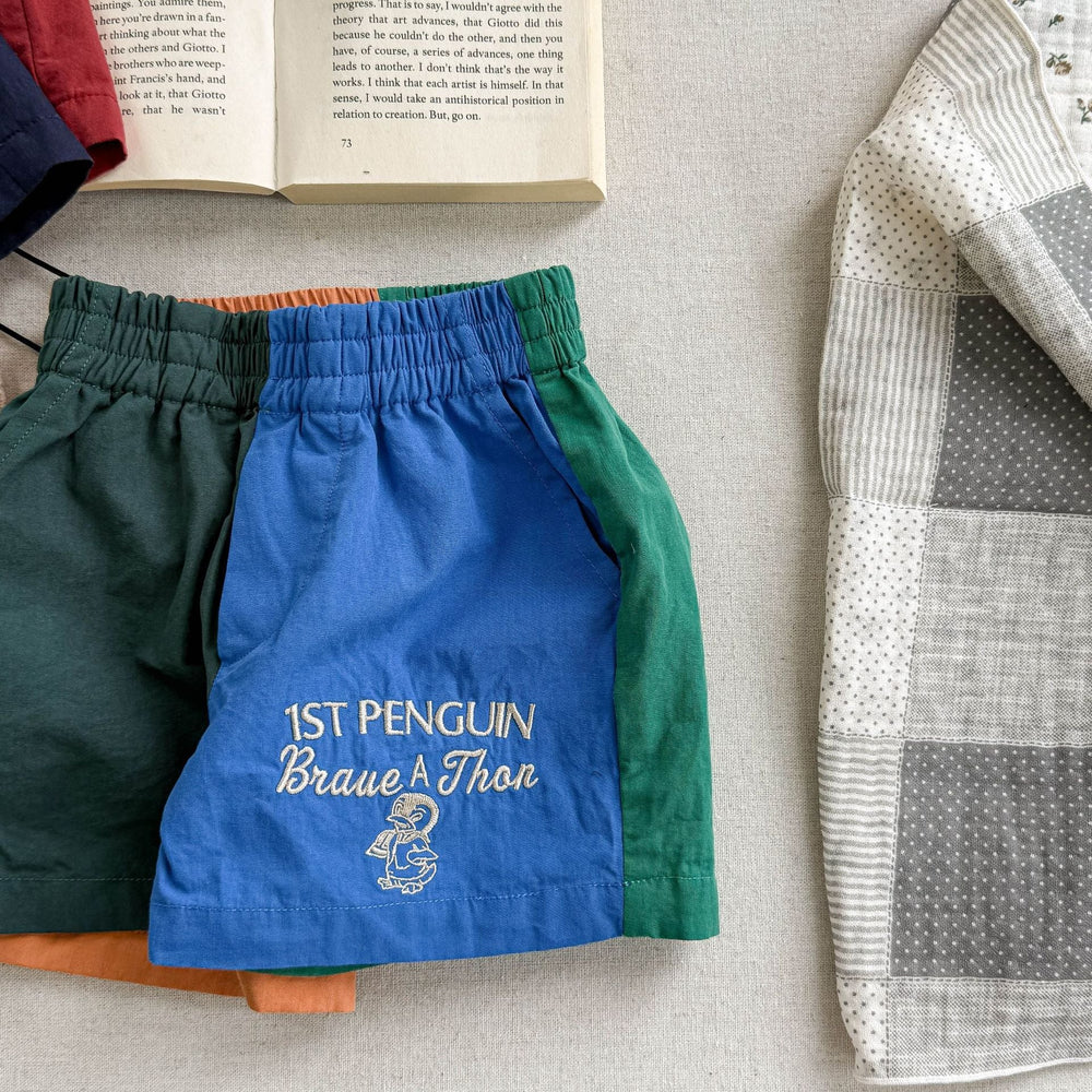 Sommarshorts i bomull för barn – Braveton unisexshorts för pojkar och flickor (0-6 år) – Andningsbara och elastiska More For Mini