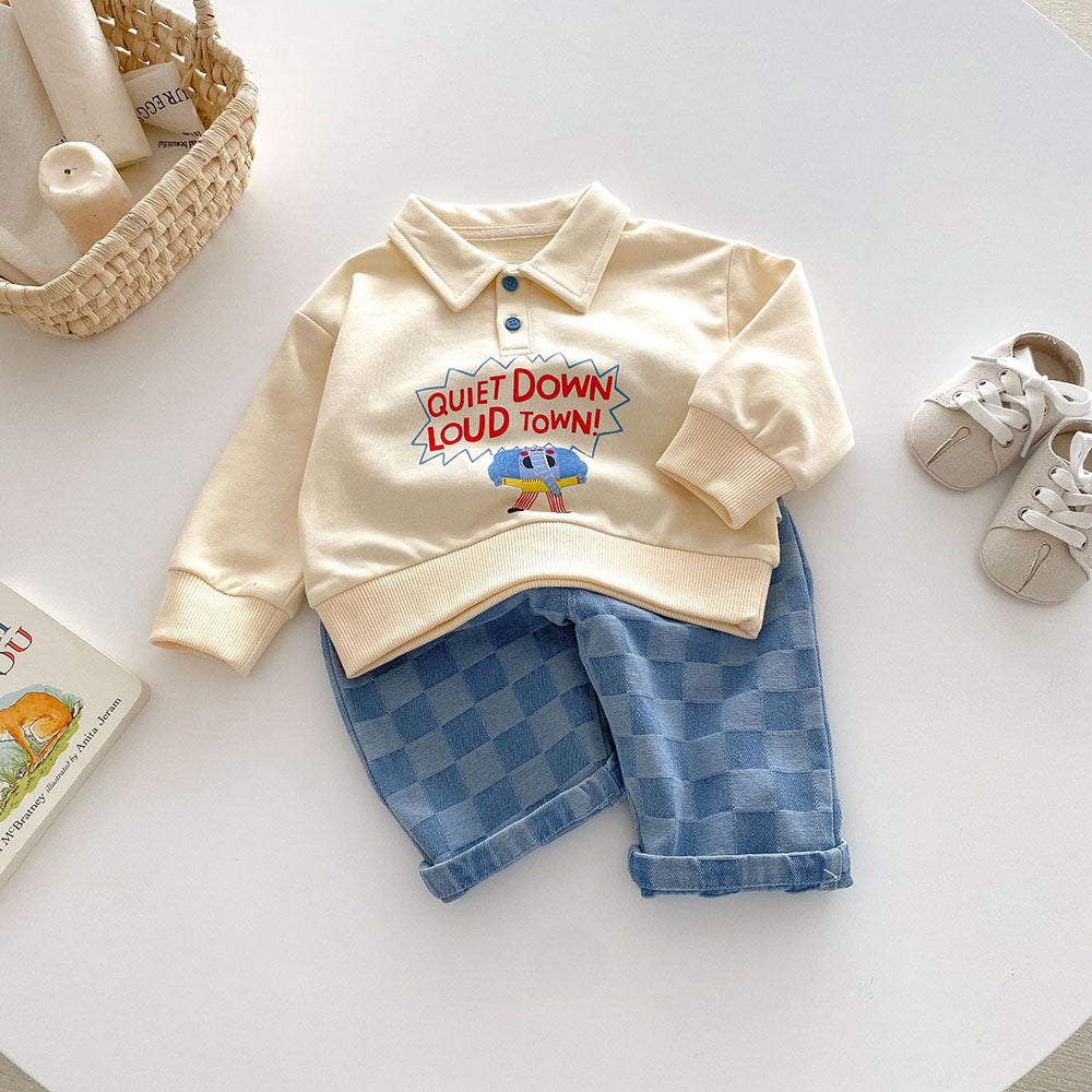 Livan Checker Denim – Stilren och bekväm jeansshorts för små äventyrare More For Mini