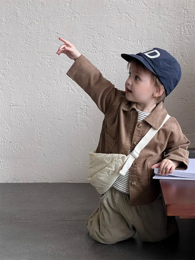 OLWIN Corduroy Babyjas – Ribfluwelen Unisex Jas van Katoen (0–3 Jaar) More For Mini