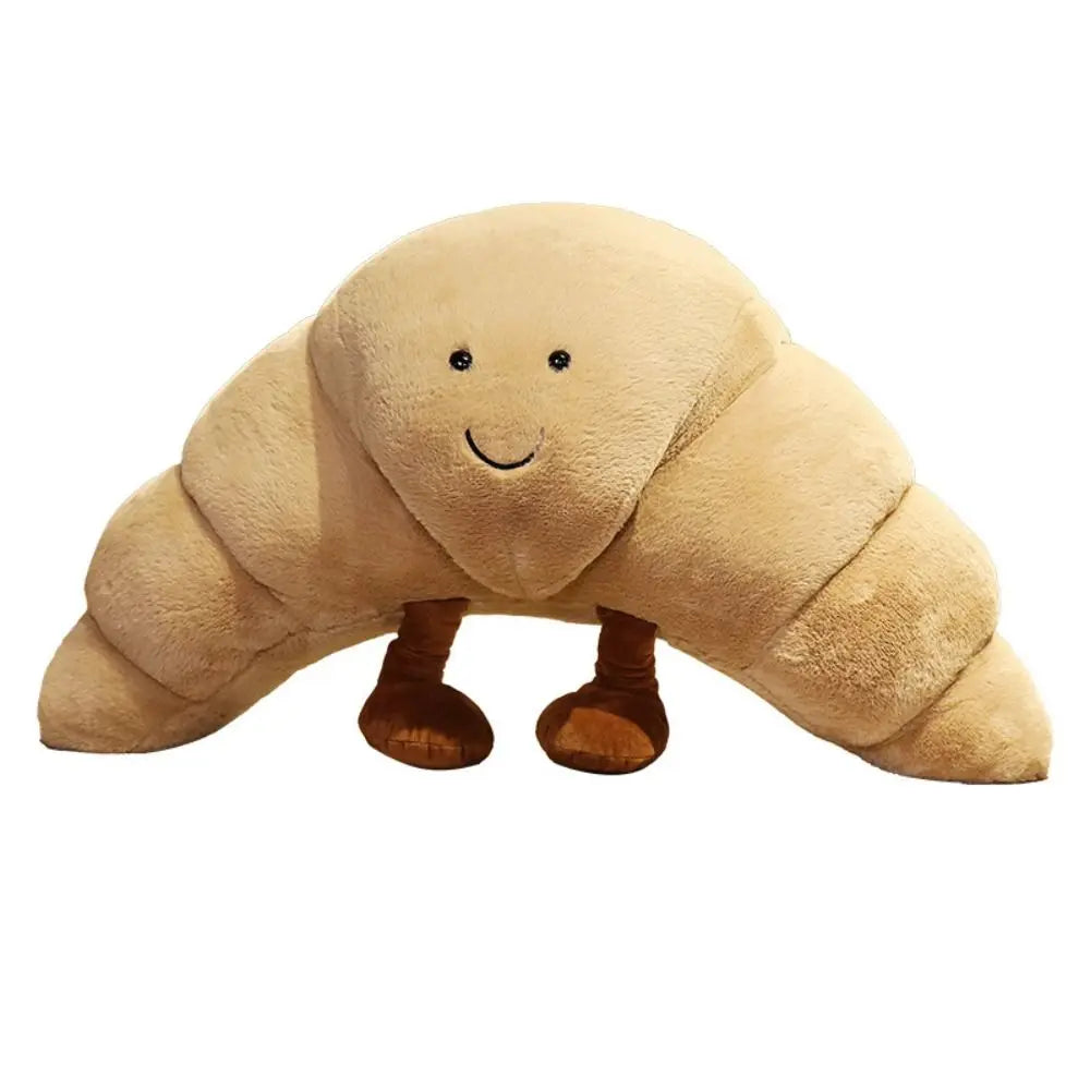 Lachende Croissant Knuffel – Zachte Pluche Kussen voor Kinderen en Volwassenen More For Mini
