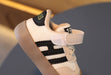 Sneaker met Klittenband - Sao Jongens, Wit/Rood/Zwart, Leer, Maat 16-26-More For Mini