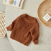 Gebreide Trui - Amba Unisex, Wit/Zwart/Blauw/Roze/Groen/Grijs/Bruin, Katoen, Maat 0-6 jaar-More For Mini