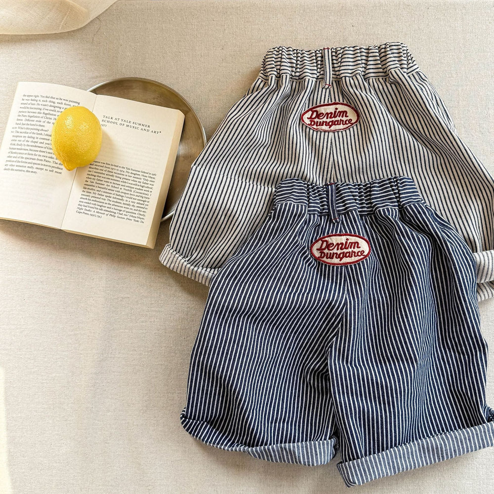 Norin Barnbyxor med Ränder – Unisex Sommarbyxor i Bomull (0–6 År) – Bekväm Passform & Unik Design More For Mini