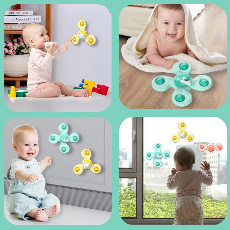 3-delat Fidget Spinner Set – Sensorisk Badleksak för Småbarn More For Mini