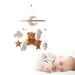 Babymobiel met Beer - Droombeer Unisex, Bruin/Roze, Katoen, 45 cm hoog x 23 cm breed-More For Mini