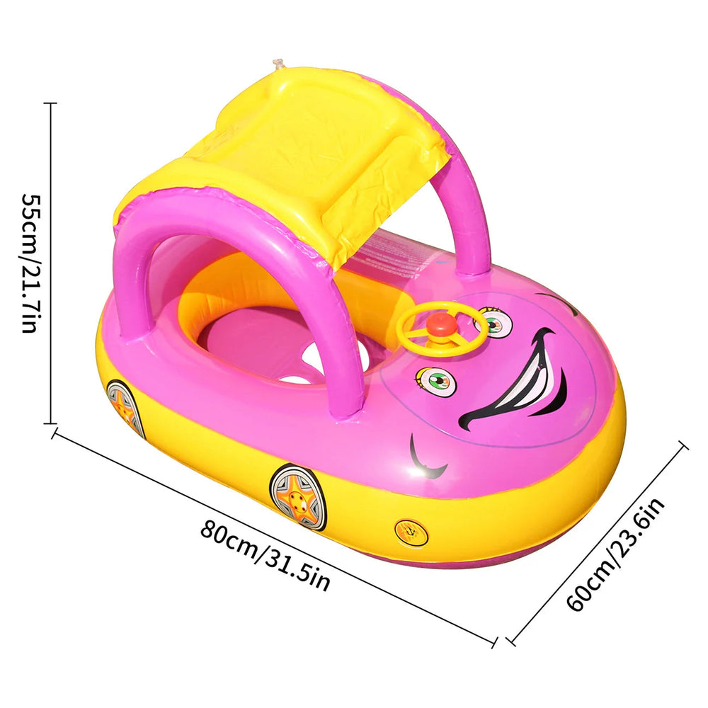 Baby Simring med Baldakin – Bil Float för Småbarn | Säker & Lekfull More For Mini
