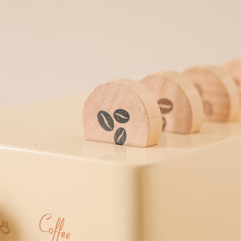 Träkaffemaskin – Little Barista | Pedagogiskt Rollspel Leksak | Hållbar & Interaktiv | Från 1 År More For Mini