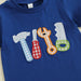 ToolTime Zomerset Jongens | T-shirt met Gereedschap & Ruitjes Short | 6mnd–4jr | Katoen & Polyester | Blauw & Rood More For Mini
