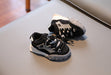 Sneakers - Gali Unisex, Zwart/Oranje, Polyester, Maat 21-30-More For Mini