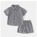 Noan Set Barn – Sommaroutfit 1–6 år – T-shirt & Shorts – Unisex – Mjuk bomull – Bekväm & trendig – Blå MoreForMini