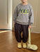 Träningsset – YES! Unisex, Grå/Brun, Bomull, Storlek 0–8 år More For Mini