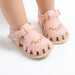 Babysandaler med Blombroderi – Little Steps Flickor, Svart/Rosa/Beige/Grön/Vit, Storlek 0–2 år More For Mini