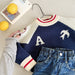 Gebreide Trui - LittleBird Jongens, Blauw/Rood, Katoen, Maat 0-6 Jaar-More For Mini