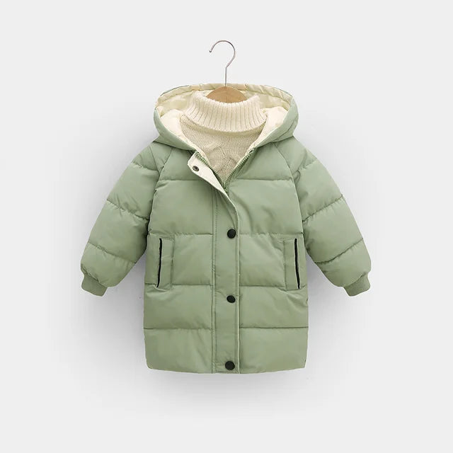 Parka Jas - Tuni Unisex, Zwart/Roze/Blauw/Wit, Polyester, Maat 0-9 Jaar-More For Mini