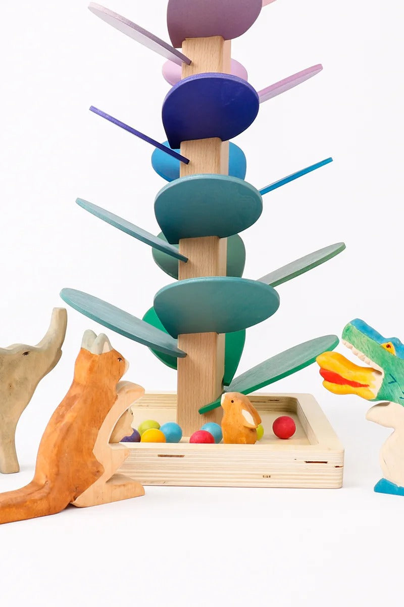 Trä Musikträd med Kulor – Pedagogisk Kulbana Leksak för Barn | MelodySprout 71 cm More For Mini