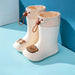 Regenlaarzen met Cartoons - Unisex, Beige/Wit/Roze Rubber, Maat 14-17-More For Mini