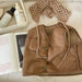 Tweezijdige Bodywarmer - CuddleSwitch Meisjes, Bruin/Blauw, Suède, Maat 0-6 Jaar-More For Mini