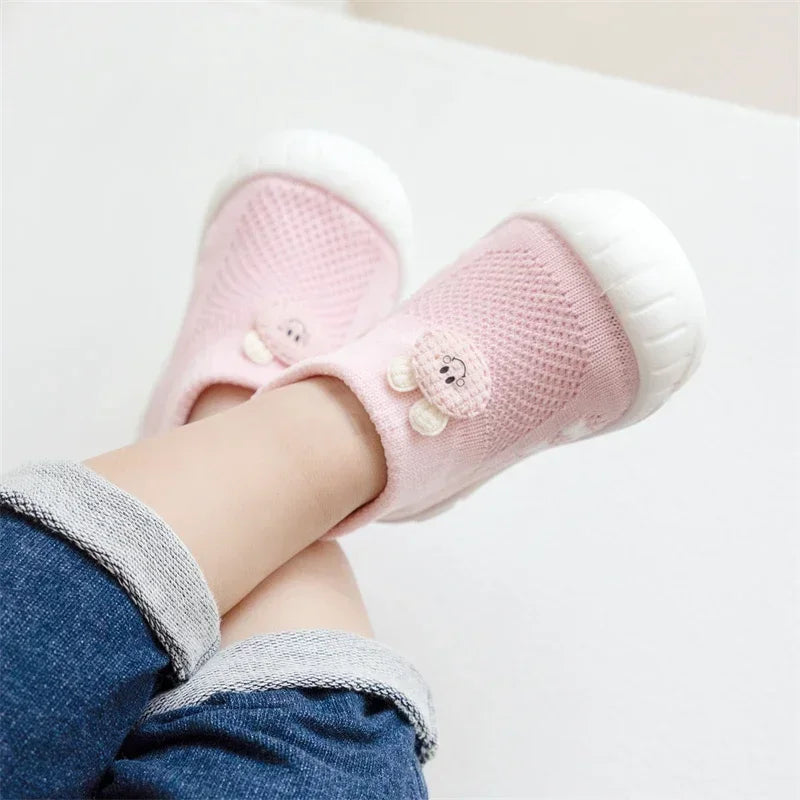 Babyslofjes met Anti-Slip | Veilig & Comfortabel voor Eerste Stapjes | KinderKus Bear Schoentjes More For Mini