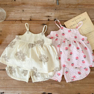 Zomers Baby Setje – Luchtige Tanktop & Korte Broek | Comfortabel & Ademend | Maat 1-24 maanden More For Mini