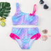 Flickor Tankini Baddräkt Sjöjungfruprint – Sommarstrandkläder | 3-12 år More For Mini