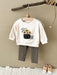 Klädset med Leggings och Tröja Muffin – Nom Nom Unisex, Beige, Bomull, Storlek 0–3 år More For Mini