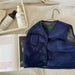 Tweezijdige Bodywarmer - CuddleSwitch Meisjes, Bruin/Blauw, Suède, Maat 0-6 Jaar-More For Mini