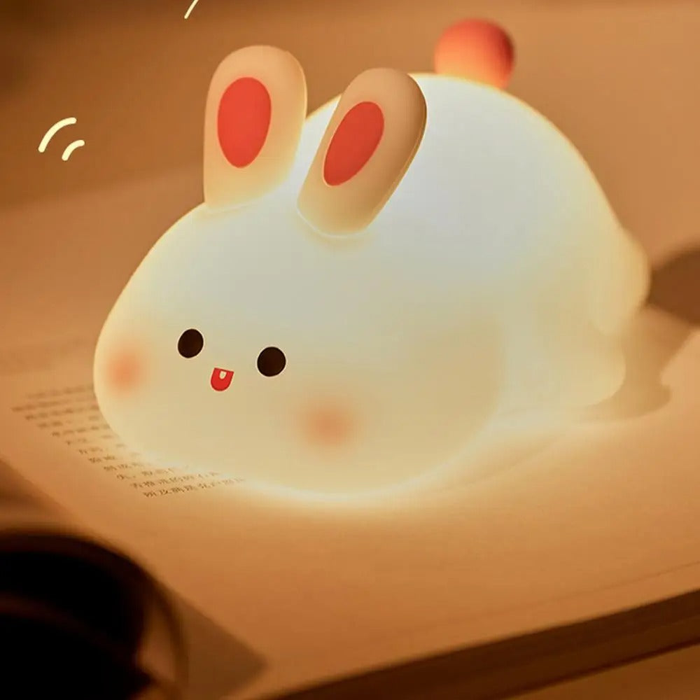 Konijnen Nachtlampje voor Kinderen – Zachte Verlichting & Knuffelbaar Design | Perfect voor Bedtijd More For Mini
