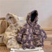 Jas met Capuchon – Knuffel Unisex, Bruin/Beige, Polyester, Maat 0-6 Jaar-More For Mini