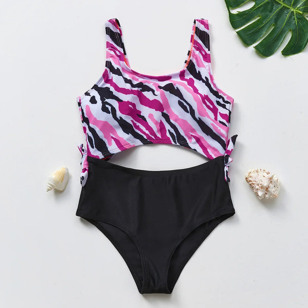 Flickor Tankini Baddräkt Sjöjungfruprint – Sommarstrandkläder | 3-12 år More For Mini