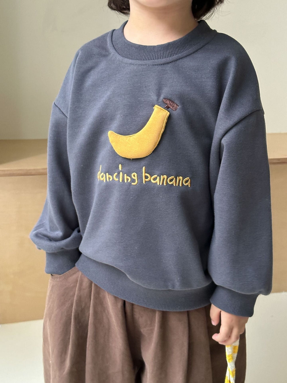 Tröja med frukt – Dancing Fruits Unisex, Vit/Grå, Bomull, Storlek 0–8 år More For Mini