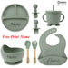 Personifierad Baby Matset med Namn – BPA-fri Silikon | 8-delar More For Mini