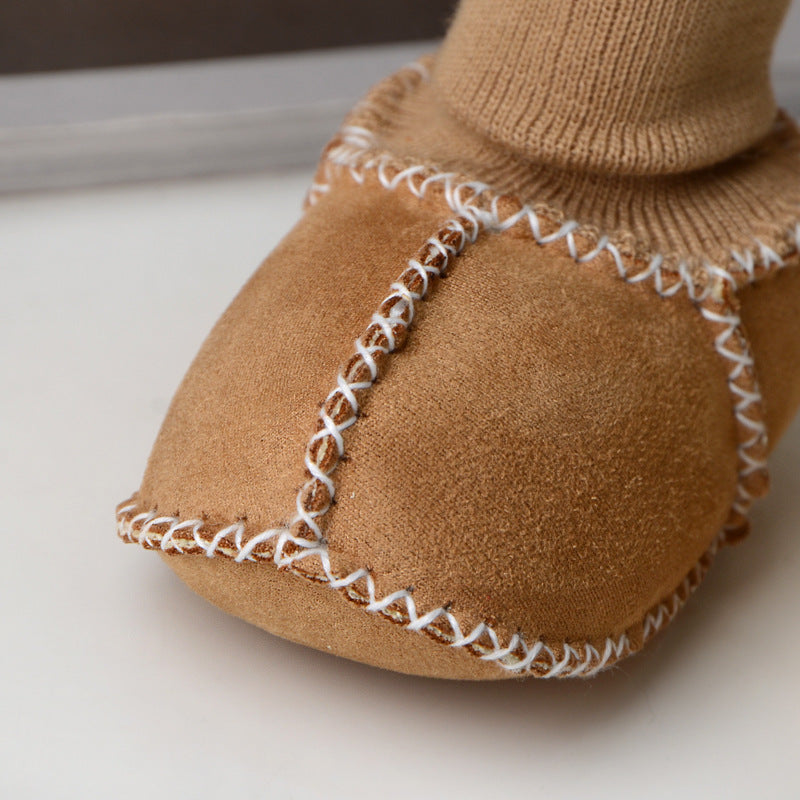Babytossor – CuddleToes Unisex, Brun/Grå/Beige/Rosa/Röd/Blå, Mocka, Storlek 0–12 Månader More For Mini