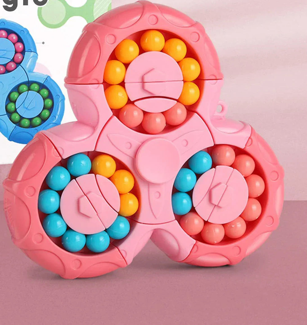 Fidget spinner-pussel för barn – Snurrande antistress- och sensorikleksak Lilla Lycka