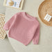 Gebreide Trui - Amba Unisex, Wit/Zwart/Blauw/Roze/Groen/Grijs/Bruin, Katoen, Maat 0-6 jaar-More For Mini