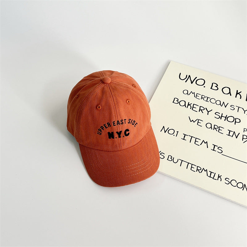 Baseball Pet – NYC Unisex, Groen/Rood/Zwart/Blauw/Oranje/Wit/Bruin, Katoen, Maat 1-7 Jaar-More For Mini