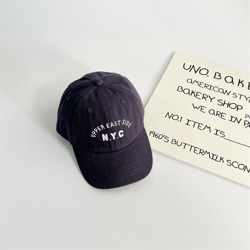 Baseball Pet – NYC Unisex, Groen/Rood/Zwart/Blauw/Oranje/Wit/Bruin, Katoen, Maat 1-7 Jaar-More For Mini