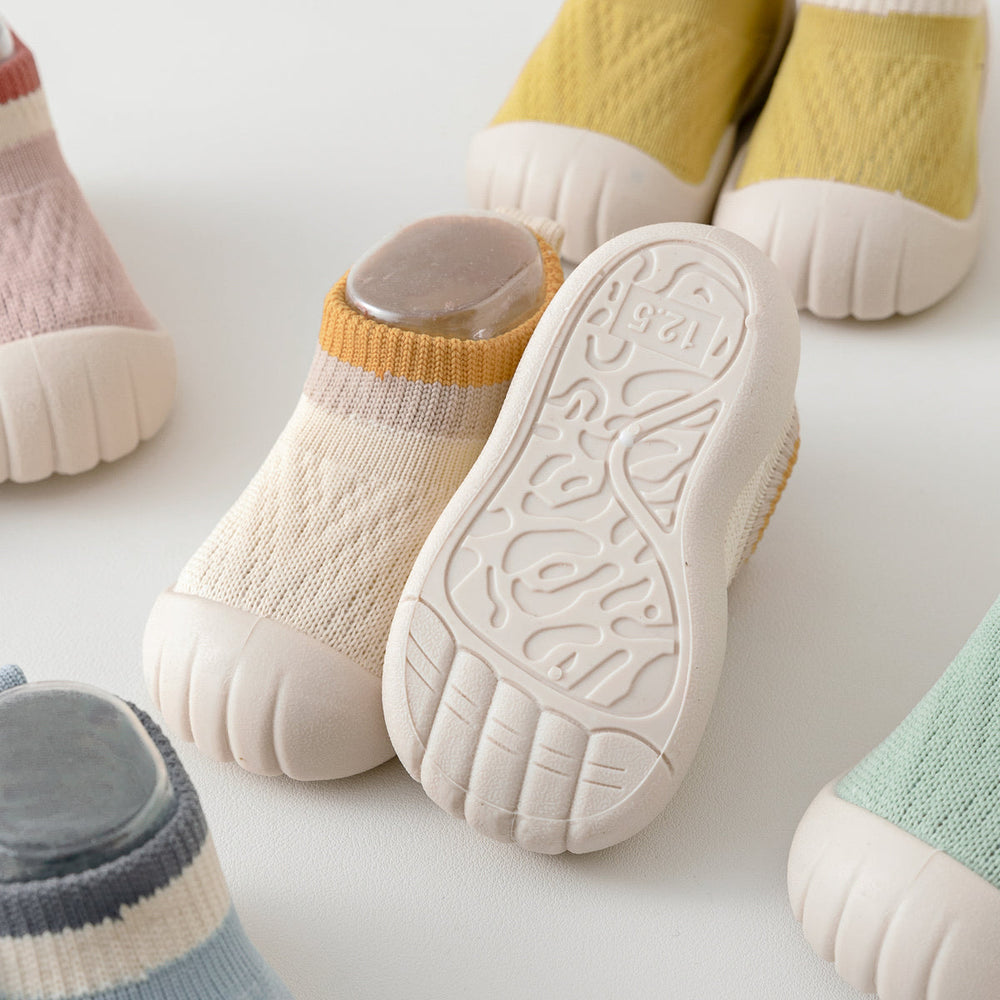 Babytossor med Halksäker Sula – Flexibla Tossor med Strumpdesign för Bebisar & Småbarn (0–24 Månader) More For Mini