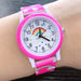 Horloge met Regenboog - Unisex, Roze/Rood/Paars/Geel/Blauw, Siliconen Band, 3+ Jaar-More For Mini