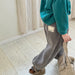 Teddy Joggingbroek - Snuggle Unisex, Bruin/Grijs/Blauw, Katoen Maat 0-6 Jaar-More For Mini