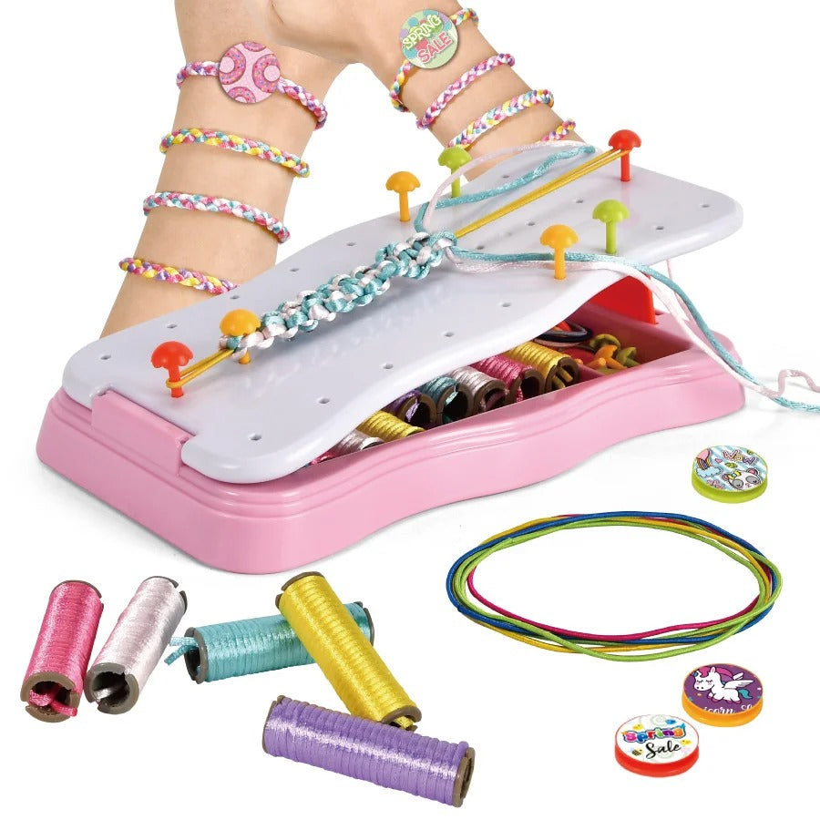 Kreativt Stickset för Barn – Gör Armband & Armringar | Pedagogiskt Leksak för 3+ År More For Mini