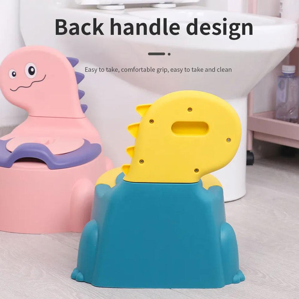 Dino Toilet voor Kinderen – Blauw/Roze/Groen, Antislip, Eenvoudig Schoon te Maken, BPA-vrij-More For Mini