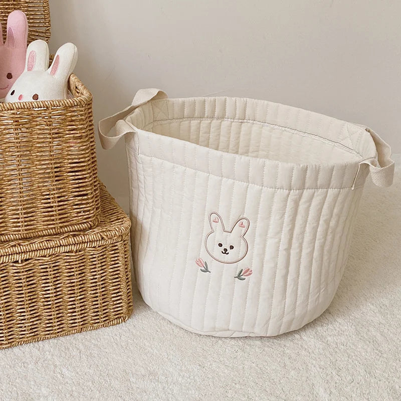 Opbergmand Babykamer – Zachte Katoenen Mand voor Luiers, Kleding & Speelgoed | SoftNest More For Mini