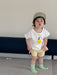 Petit Soleil Baby Sommarset – Citron-T-shirt + Gula Shorts – 100 % Bomull – 0–3 år – Mjuka Babykläder för Flicka/Pojke More For Mini